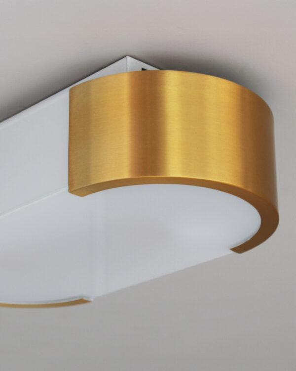 Fine French Art Deco Bronze and Glass Ceiling or Wall Light by Perzel - Image 7