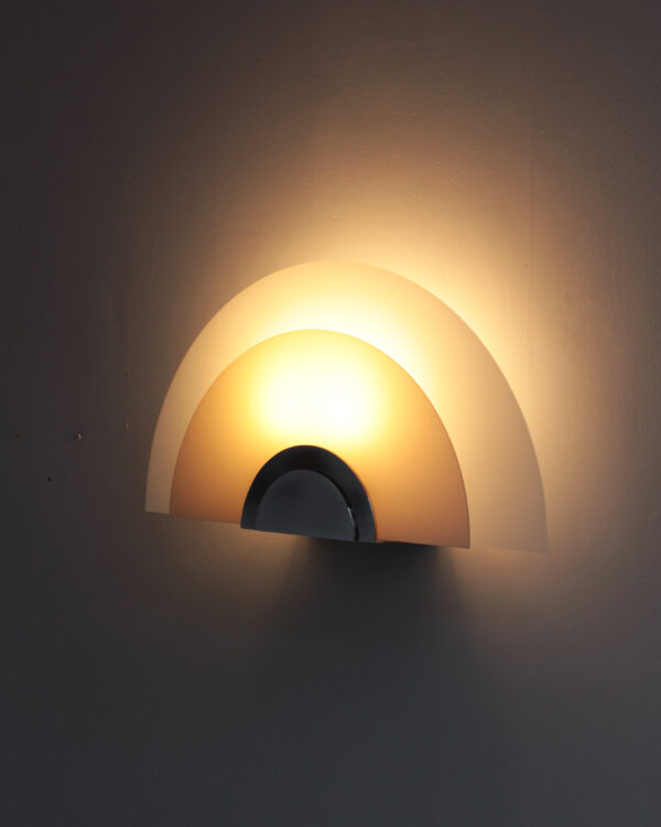 A Pair of Fine French Art Deco White and Pink Glass Wall Lights by Jean Perzel - Image 9