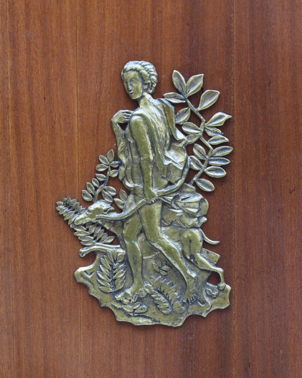 Fine French 1950s Mahogany Armoire by Andre Arbus and Vadim Androusov - Image 8