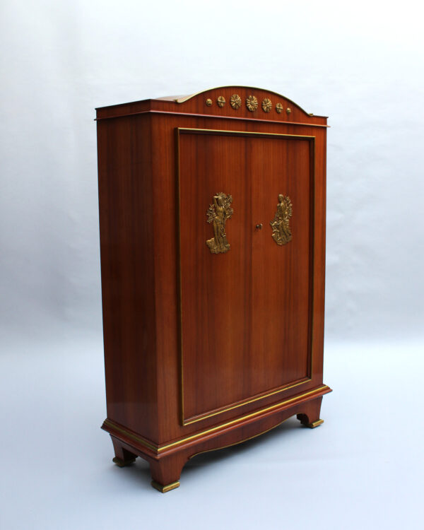 Fine French 1950s Mahogany Armoire by Andre Arbus and Vadim Androusov - Image 3