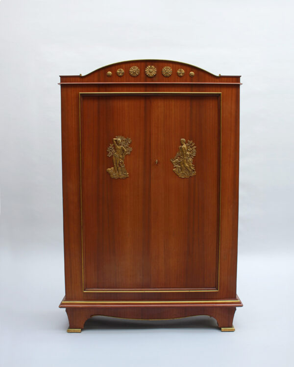 Fine French 1950s Mahogany Armoire by Andre Arbus and Vadim Androusov - Image 2