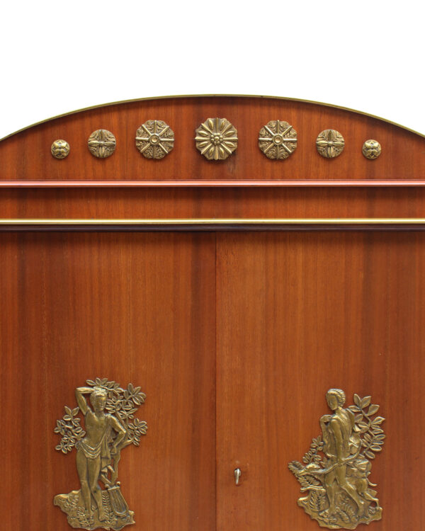 Fine French 1950s Mahogany Armoire by Andre Arbus and Vadim Androusov - Image 6