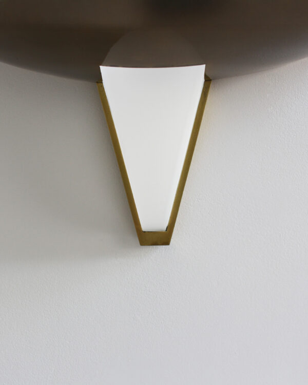 Pair of Fine French Art Deco Bronze and Glass Sconces by Jean Perzel - Image 11