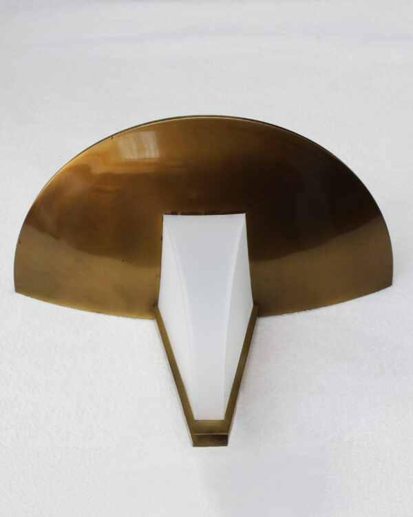 Pair of Fine French Art Deco Bronze and Glass Sconces by Jean Perzel - Image 12