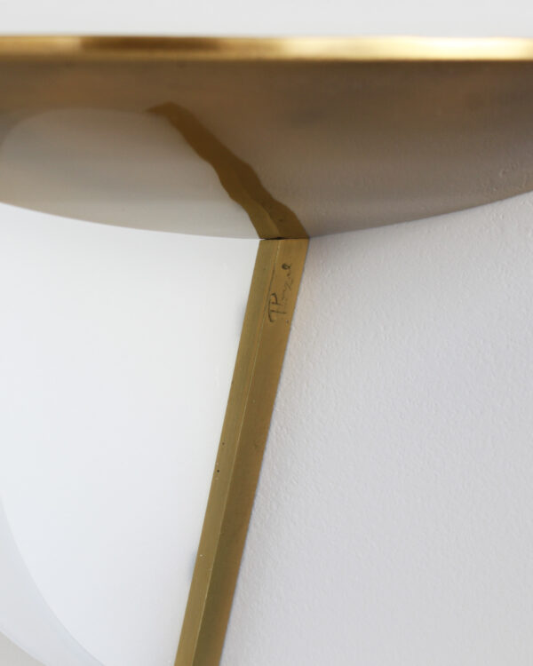 Pair of Fine French Art Deco Bronze and Glass Sconces by Jean Perzel - Image 9