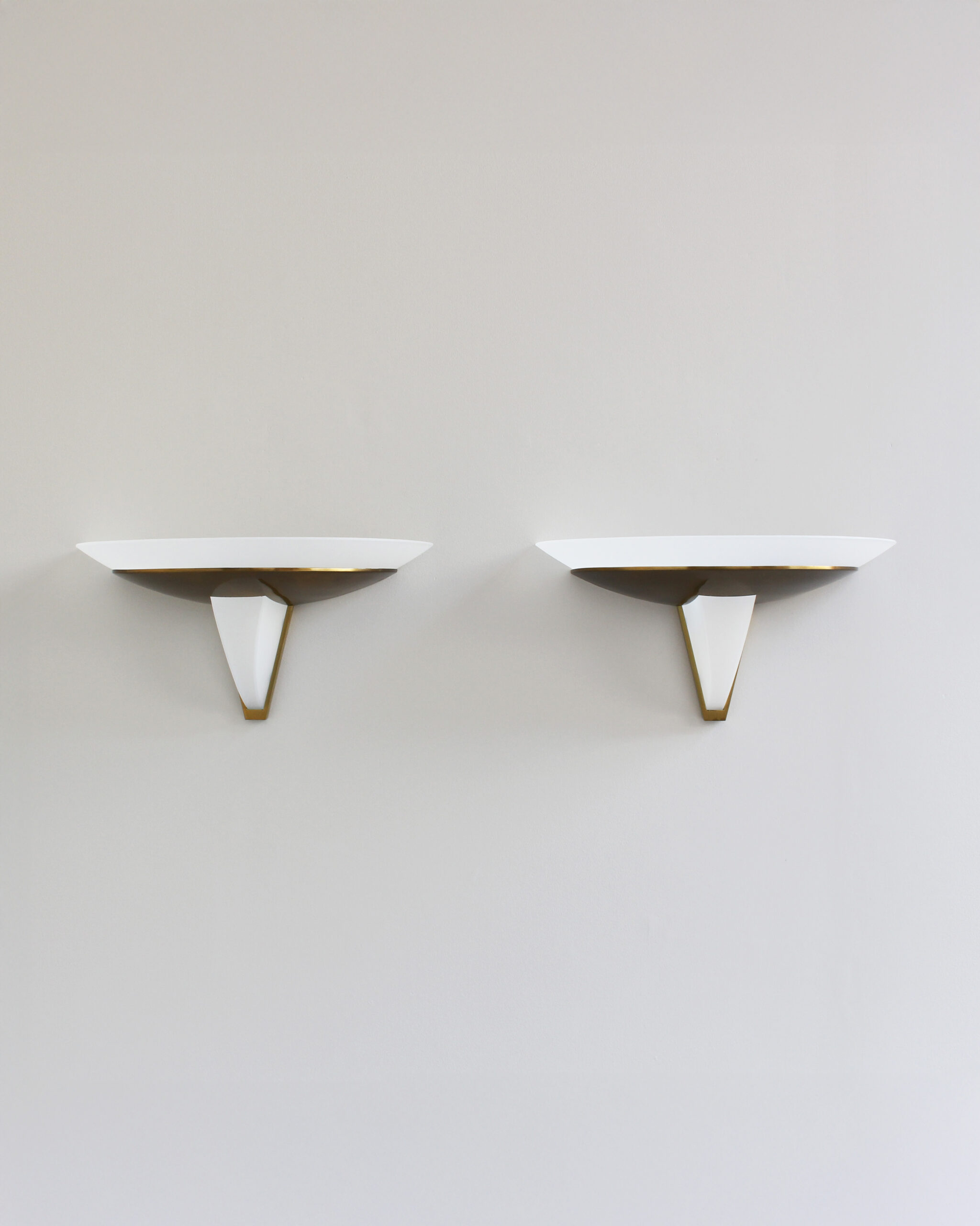 Pair of Fine French Art Deco Bronze and Glass Sconces by Jean Perzel - Image 17