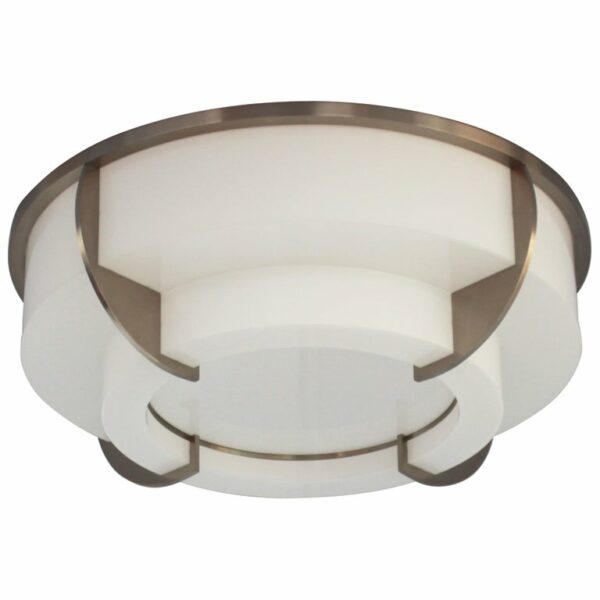 Fine French Art Deco Two-Tiered Flush Mount by Jean Perzel