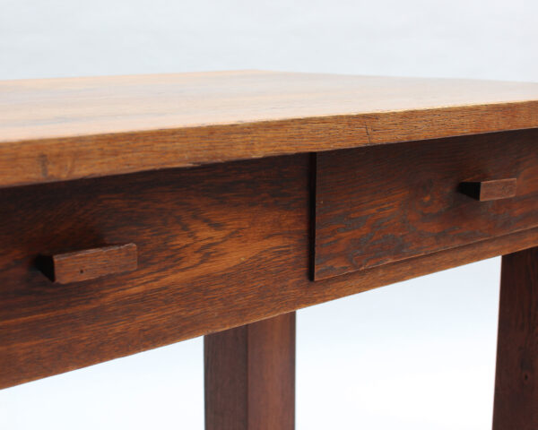 A Fine French Modernist Solid Oak Desk - Image 8