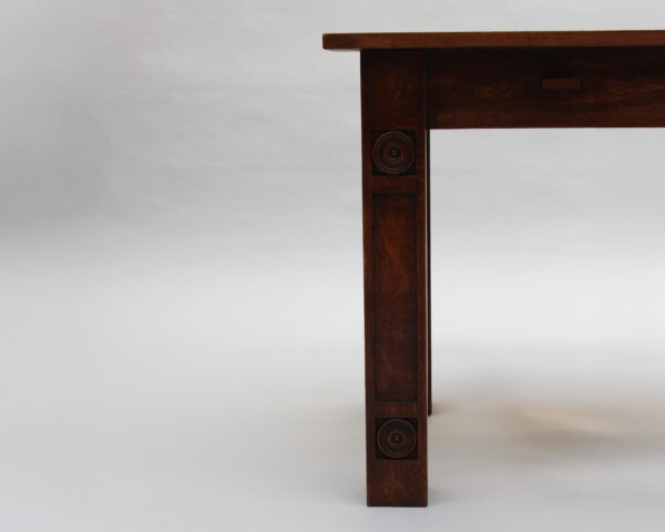 A Fine French Modernist Solid Oak Desk - Image 12