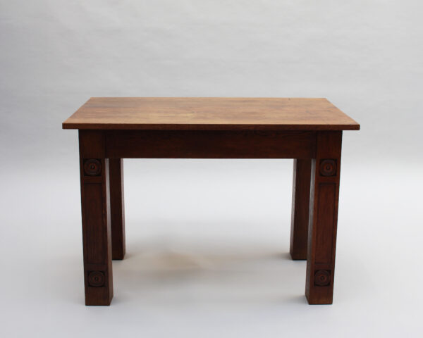 A Fine French Modernist Solid Oak Desk - Image 17