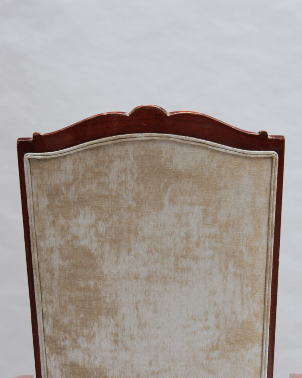 Set of 10 Fine French Art Deco Mahogany Chairs by Jules Leleu (8 Side and 2 Arm) - Image 14