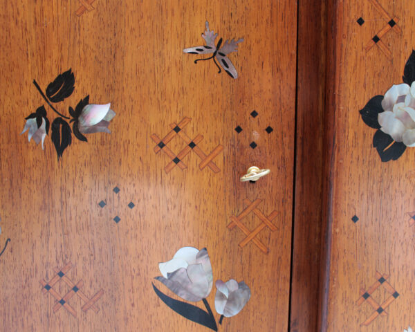 Large Four-Door Commode by Jules Leleu, Marquetry by Messager, circa 1948 - Image 14