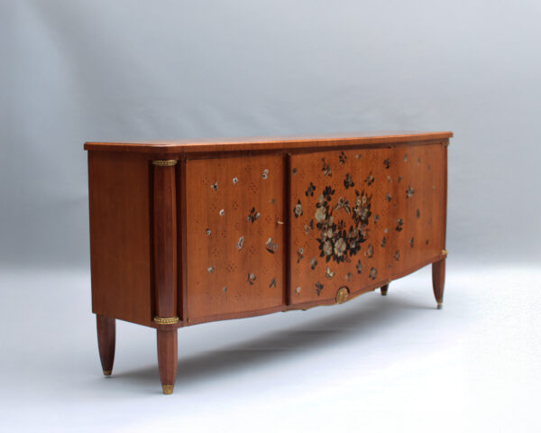 Large Four-Door Commode by Jules Leleu, Marquetry by Messager, circa 1948 - Image 5