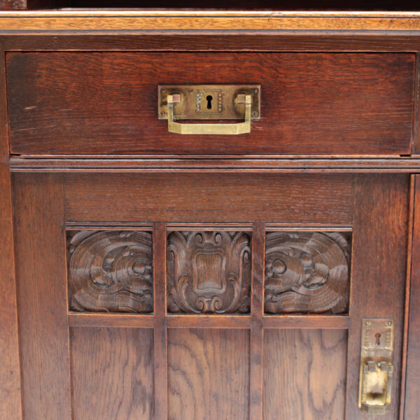 Fine Jugendstil Oak Buffet - Image 10