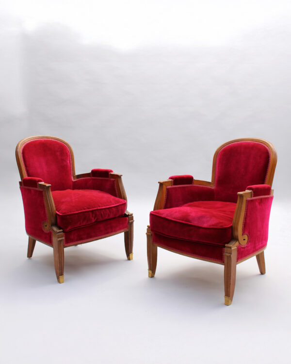 Fine French 1930s 5 piece Living Room Set by Jules Leleu - Image 3