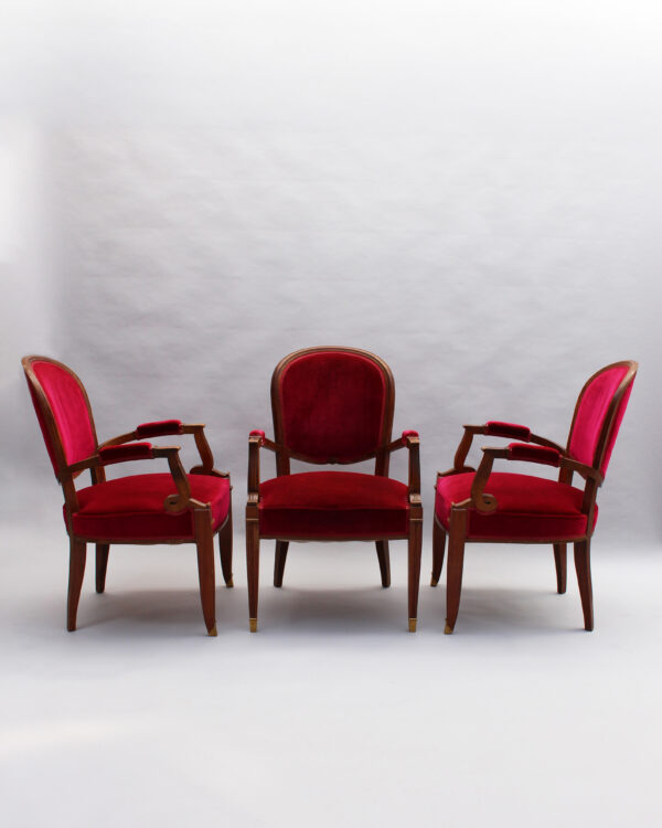 Fine French 1930s 5 piece Living Room Set by Jules Leleu - Image 6