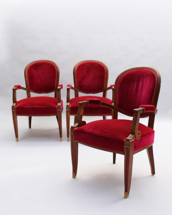 Fine French 1930s 5 piece Living Room Set by Jules Leleu - Image 5