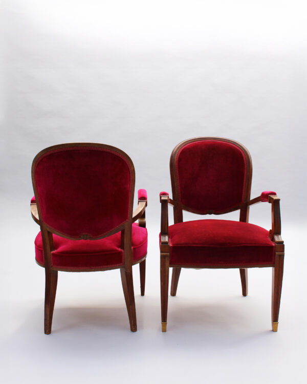 Fine French 1930s 5 piece Living Room Set by Jules Leleu - Image 7