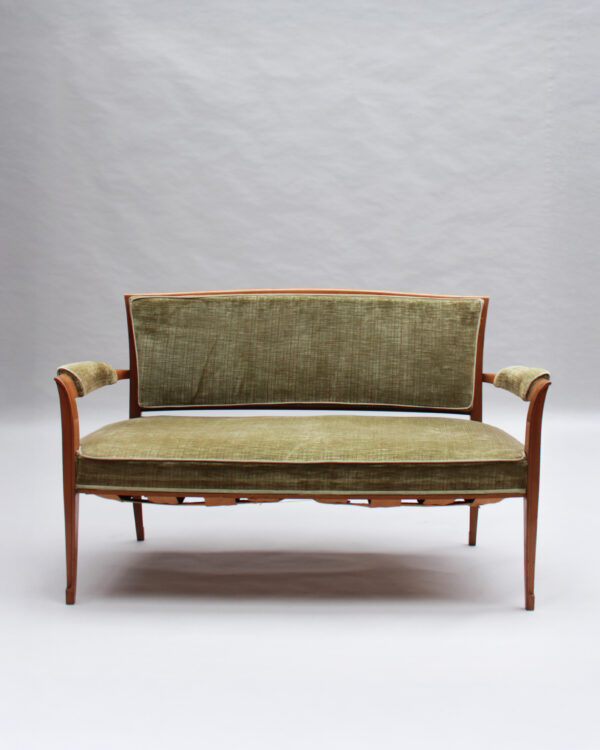Fine French 1930s 7 Piece Living Room Set by Dominique - Image 5