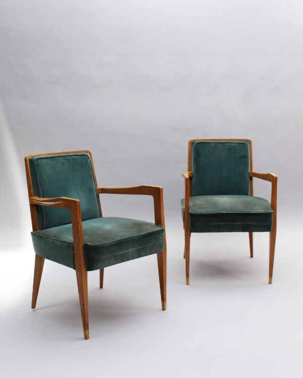 Pair of Fine French 1950s Armchairs by Raphael - Image 3