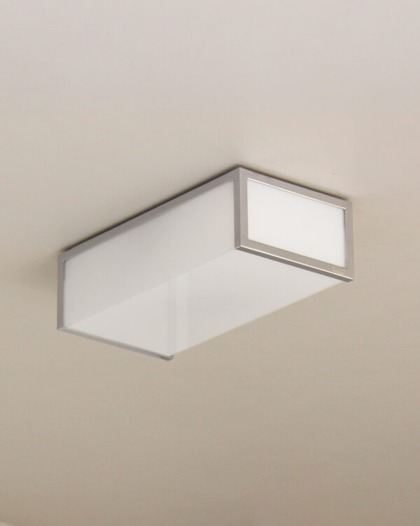 7 Fine French Art Deco Rectangular Flush Mounts by Perzel - Image 2