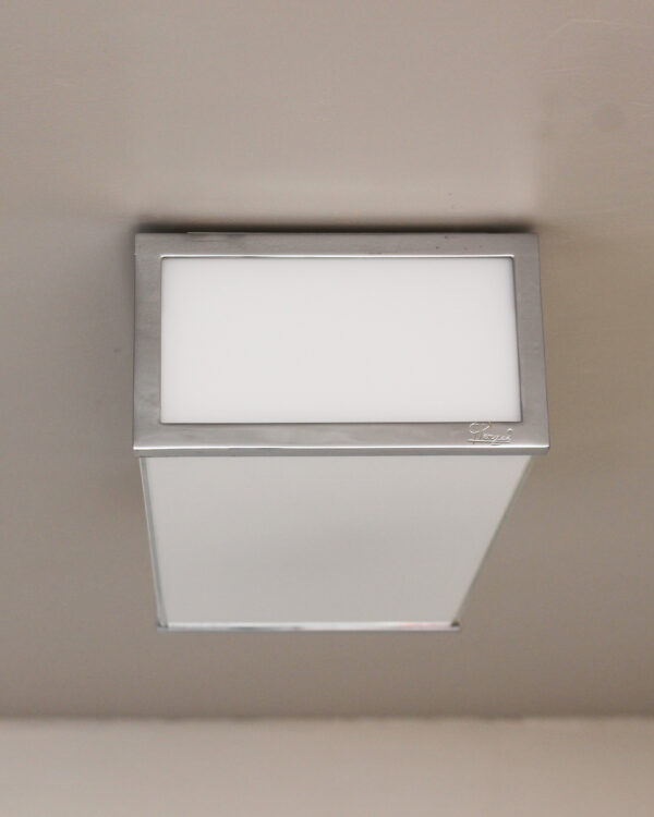 7 Fine French Art Deco Rectangular Flush Mounts by Perzel - Image 7