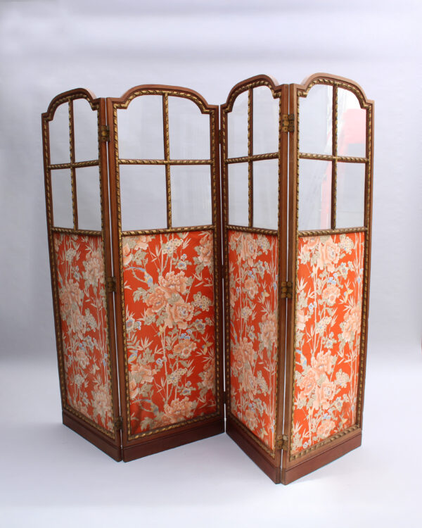 A fine French 1920s 4-Panels Folding Screen Room Divider - Image 2