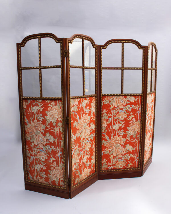 A fine French 1920s 4-Panels Folding Screen Room Divider - Image 3
