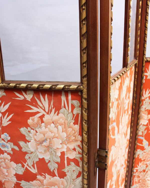 A fine French 1920s 4-Panels Folding Screen Room Divider - Image 7