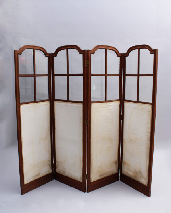 A fine French 1920s 4-Panels Folding Screen Room Divider - Image 10