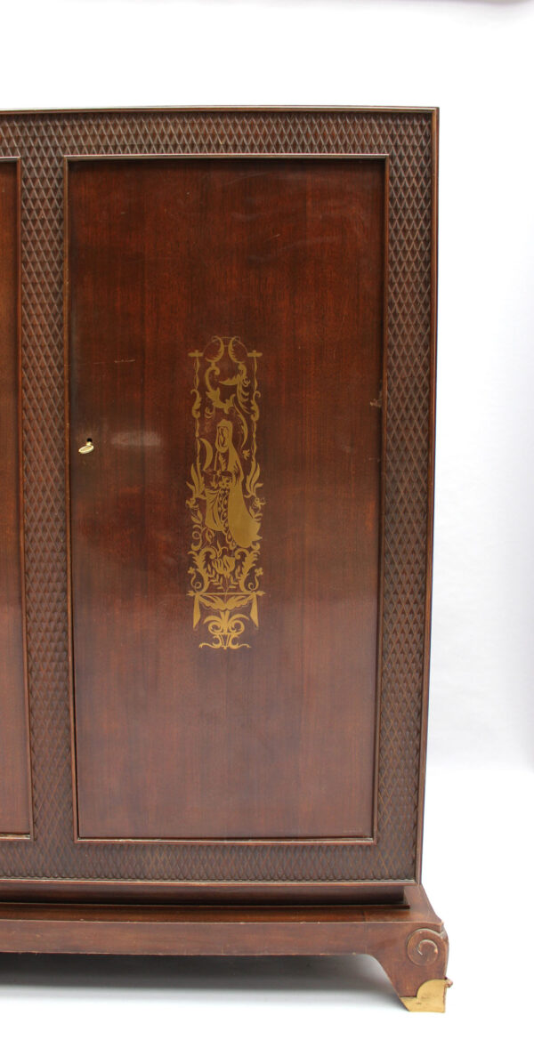 Fine French 1940s Cabinet - Armoire by Jean Pascaud 'Marquetry by J.D Malcles - Image 8