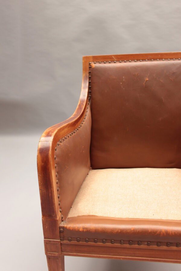 Fine French Art Deco Mahogany Desk Chair - Image 10