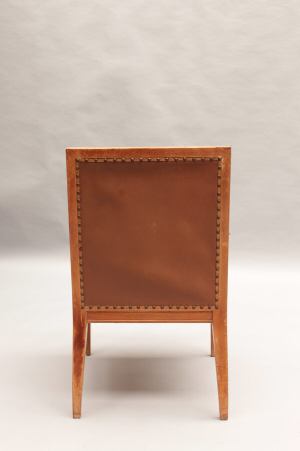 Fine French Art Deco Mahogany Desk Chair - Image 6