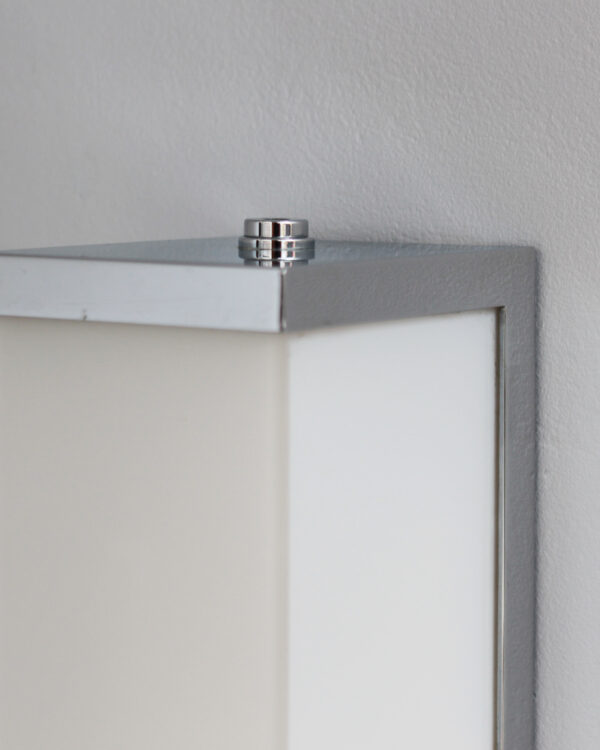 2 pairs of Fine French 1960s Glass and Nickel Chrome Sconces by Perzel - Image 11