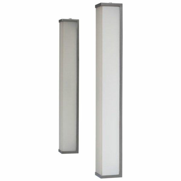 2 pairs of Fine French 1960s Glass and Nickel Chrome Sconces by Perzel