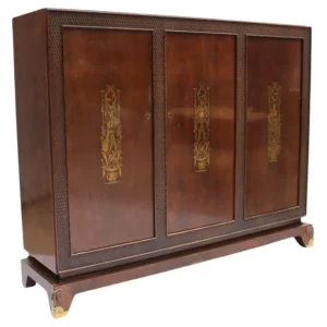 Fine French 1940s Cabinet - Armoire by Jean Pascaud 'Marquetry by J.D Malcles