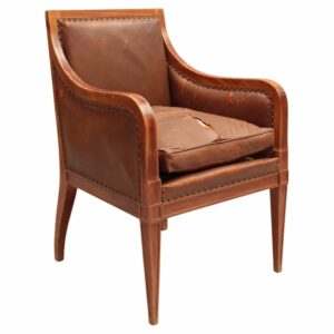 Fine French Art Deco Mahogany Desk Chair