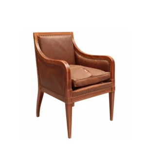 Fine French Art Deco Mahogany Desk Chair