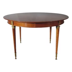 Fine French Art Deco Extendable Walnut Round Table