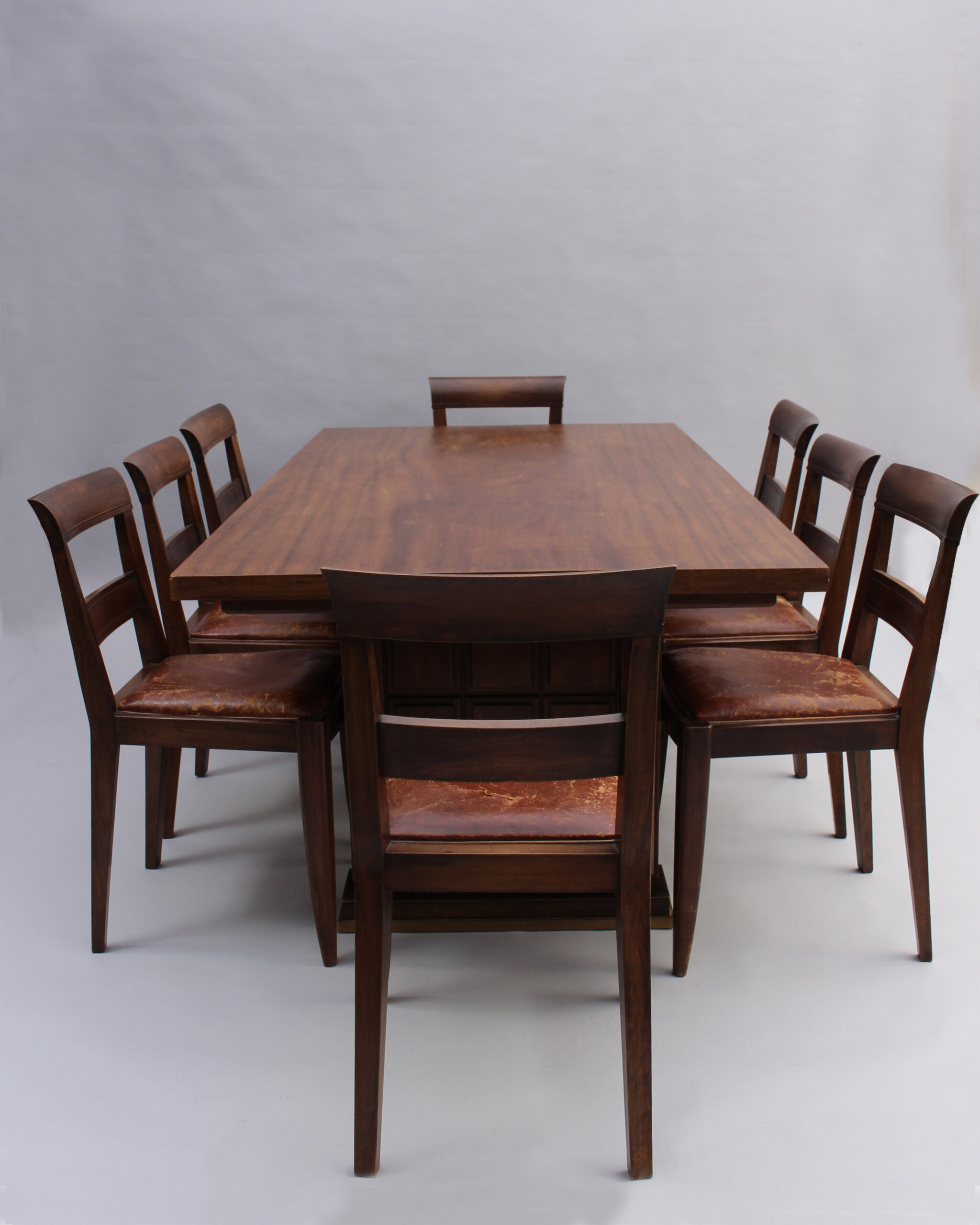 Fine French 1930s Mahogany Dining/Writing Table (8 matching chairs available) - Image 6