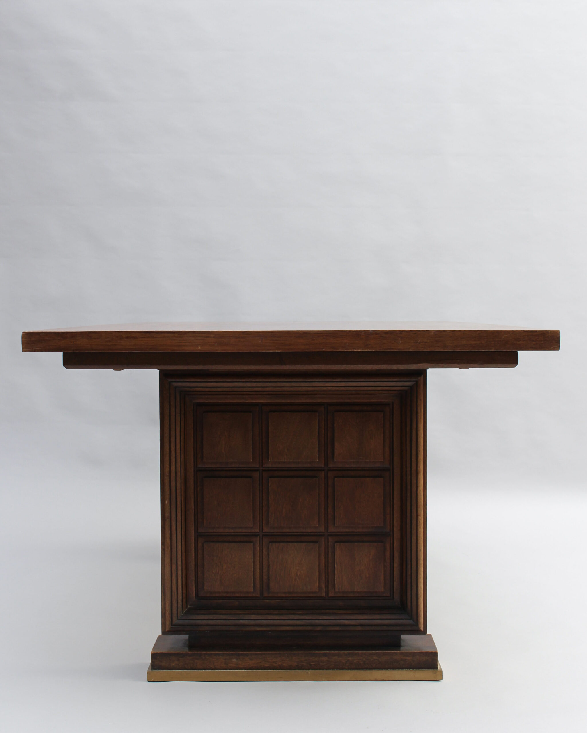 Fine French 1930s Mahogany Dining/Writing Table (8 matching chairs available) - Image 5