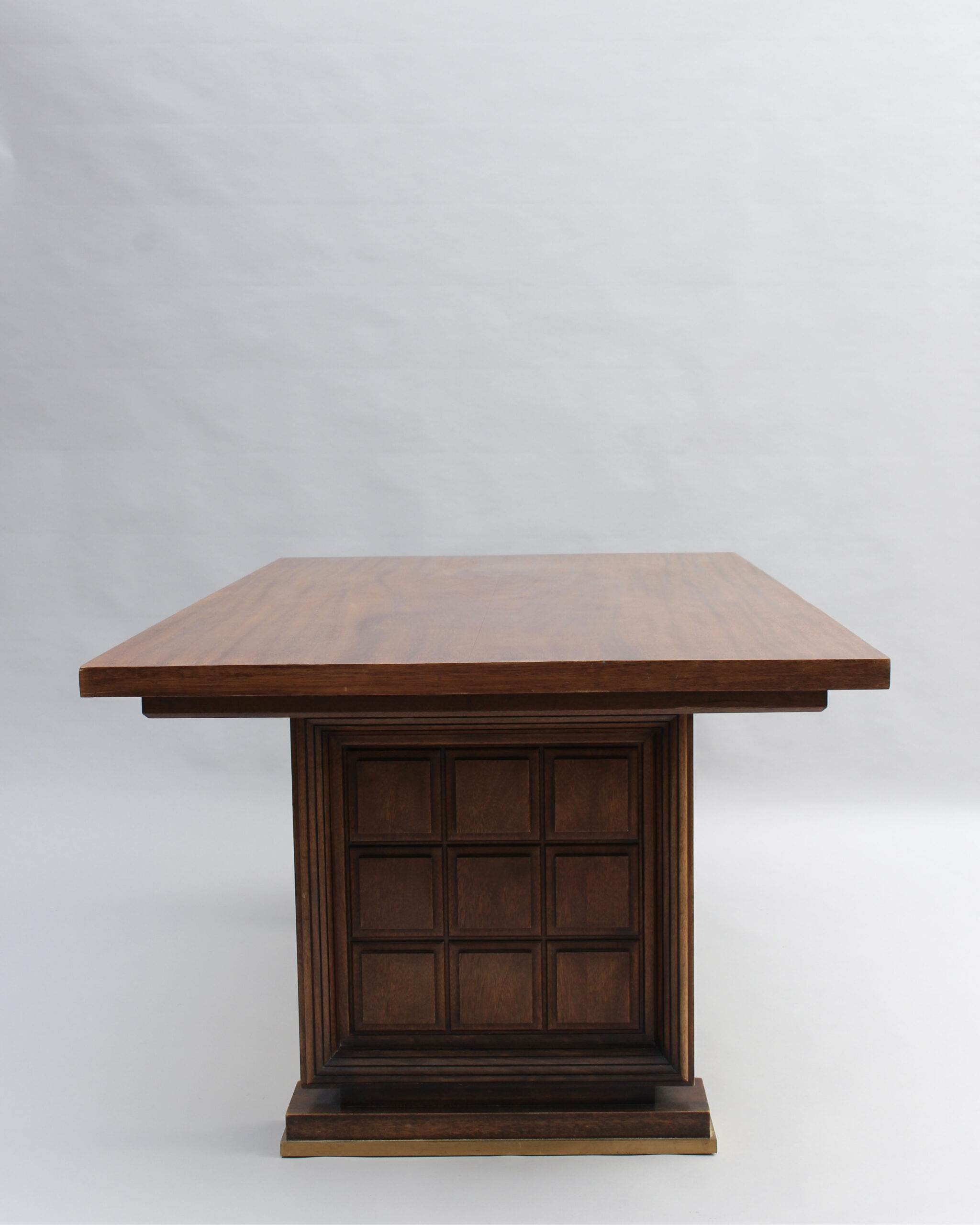 Fine French 1930s Mahogany Dining/Writing Table (8 matching chairs available) - Image 4