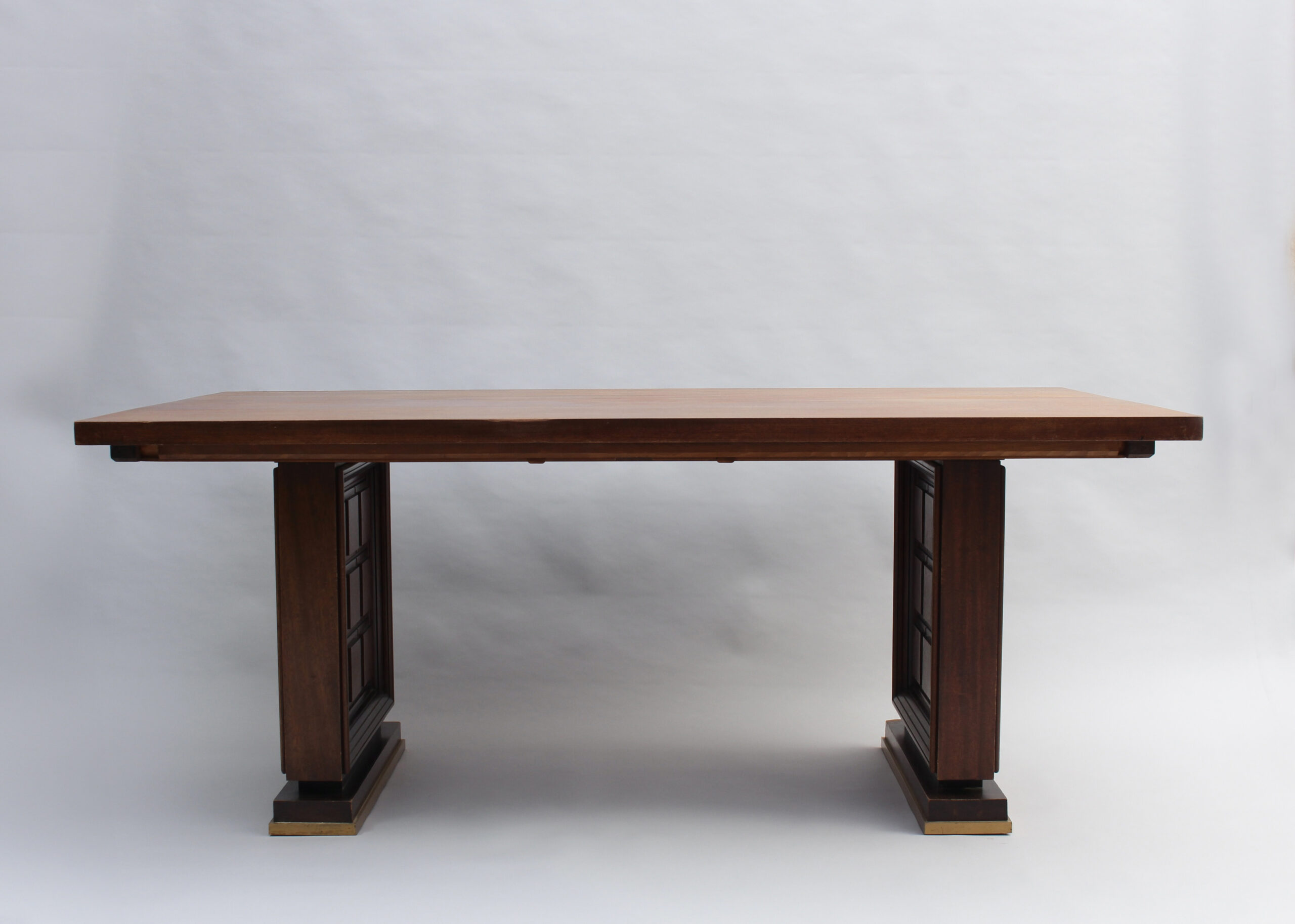 Fine French 1930s Mahogany Dining/Writing Table (8 matching chairs available) - Image 2