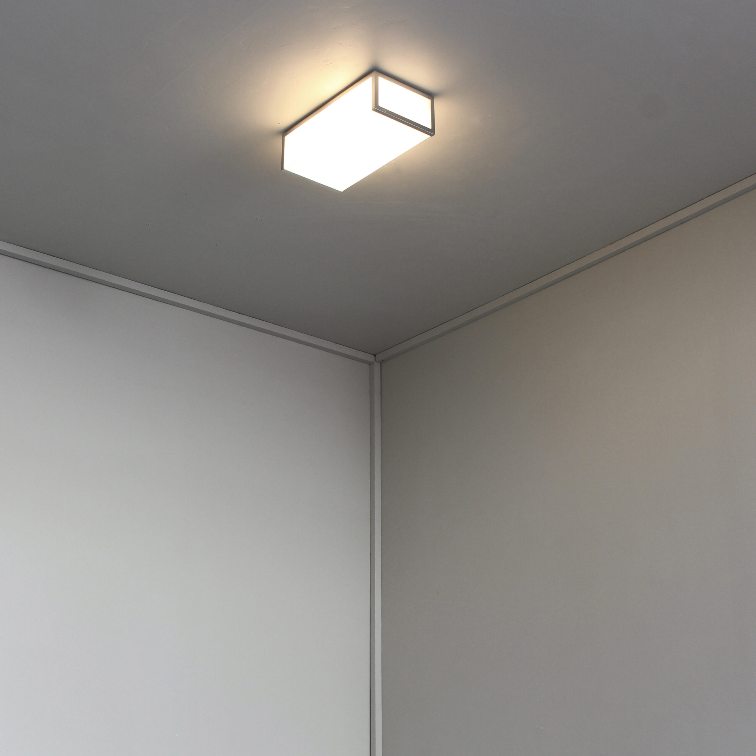 Pair of Small Fine 1960s Rectangular Flush Mounts Ceiling Lights by Atelier Perzel - Image 5
