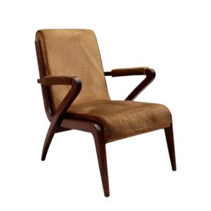 Fine French 1960s Mahogany Armchair