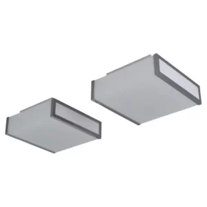 Pair of Fine French 1960s Optical Glass and Chrome Ceiling/Wall lights by Atelier Perzel