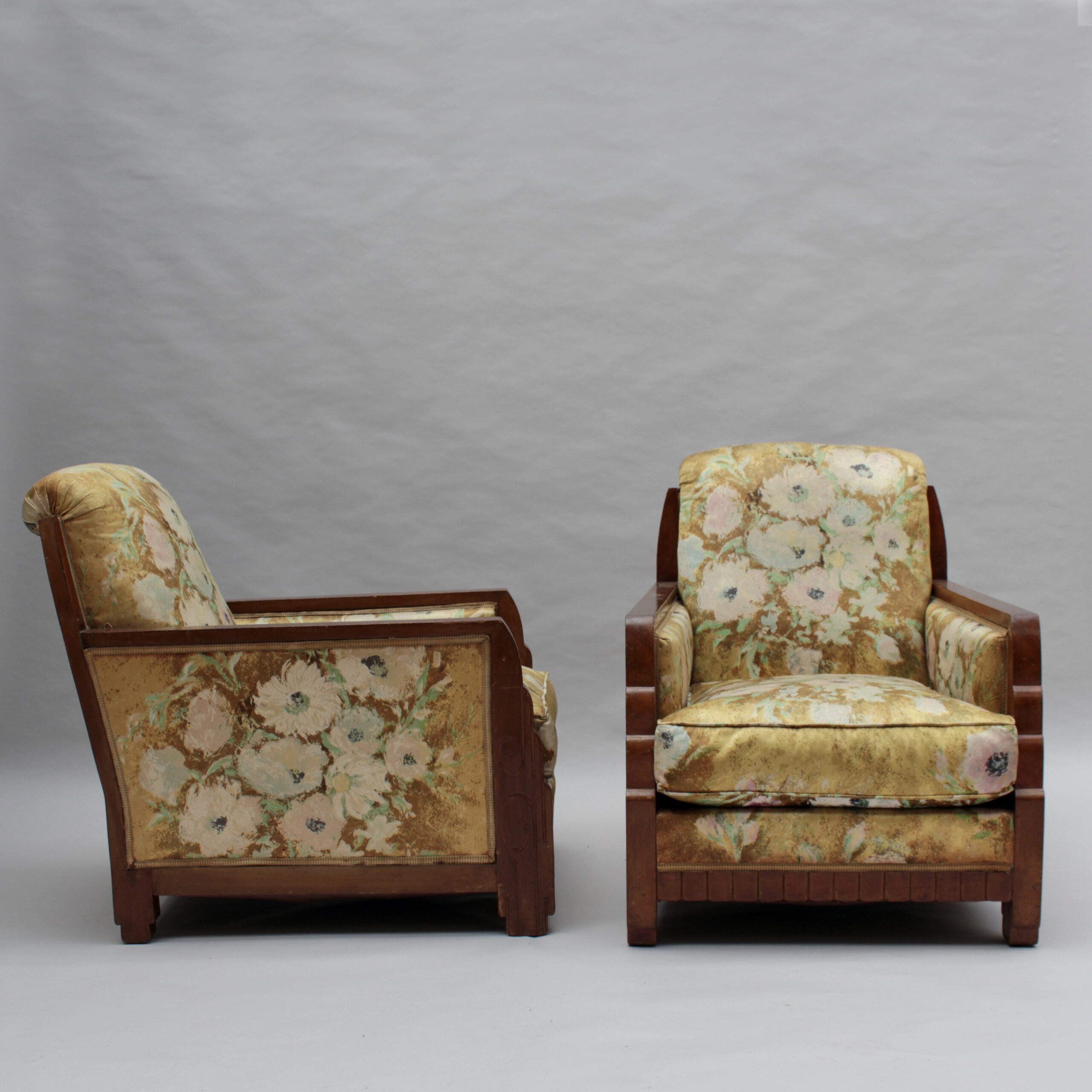 Pair of Fine French 1920's Armchairs att. to Dufrene (matching daybed available) - Image 2