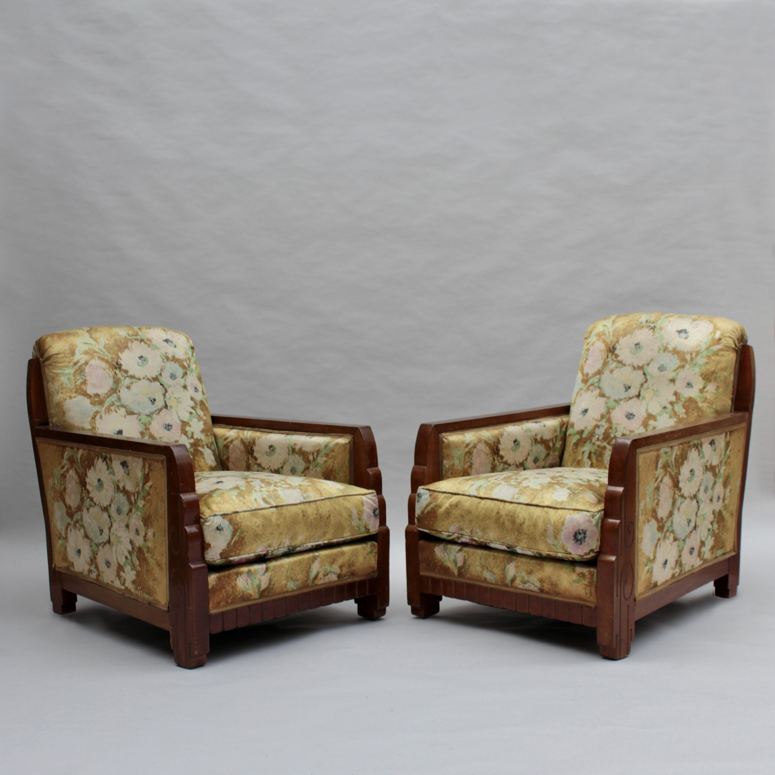 Pair of Fine French 1920's Armchairs att. to Dufrene (matching daybed available) - Image 4