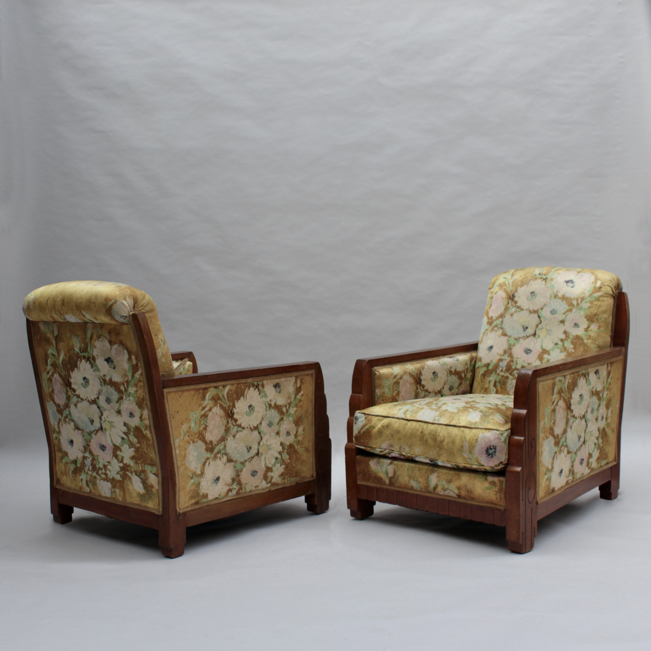 Pair of Fine French 1920's Armchairs att. to Dufrene (matching daybed available) - Image 3