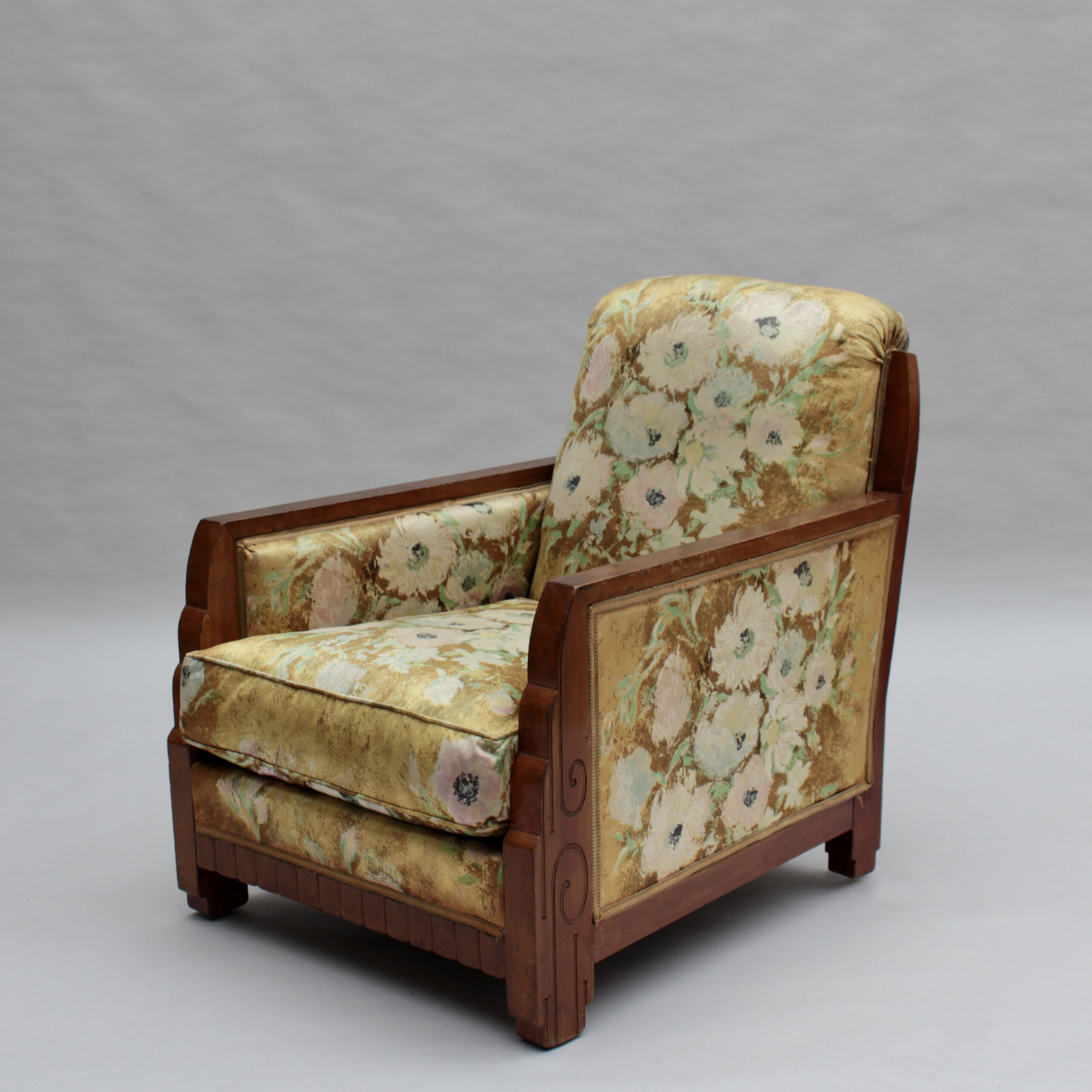 Pair of Fine French 1920's Armchairs att. to Dufrene (matching daybed available) - Image 6